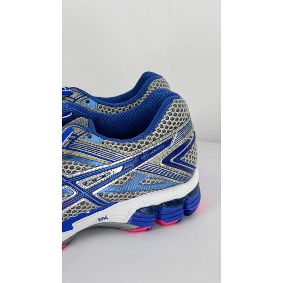 Asics Womens Gel GT 1000 T3R6N Silver Running Shoes Sneakers Size 8 Blue - Picture 2 of 12